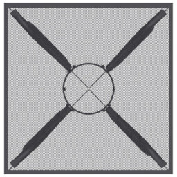 Berkfield Garden Table Anthracite 50X50X72 Cm Steel Mesh - thumbnail 4