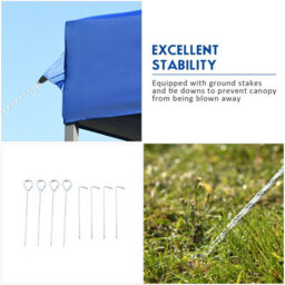 Costway 3 X 3M Pop Up Canopy Tent Outdoor Folding Party Tent Commercial Instant Shelter - thumbnail 7