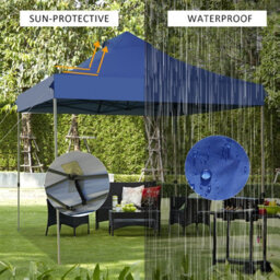 Costway 3 X 3M Pop Up Canopy Tent Outdoor Folding Party Tent Commercial Instant Shelter - thumbnail 4