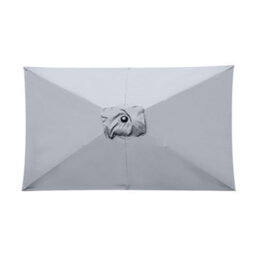 VRUC Replacement Parasol Fabric Umbrella Canopy Cover For 3X2M 6 Arm Parasols Grey - thumbnail 2