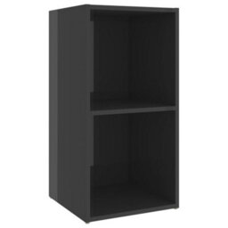 Berkfield Tv Cabinets 2 Pcs High Gloss Grey 72X35X36.5 Cm Engineered Wood - thumbnail 6