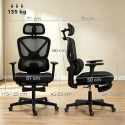 Ergonomic Office Chair With 3D Armrest For Home Office - thumbnail 2