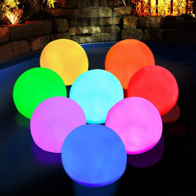 Deeprblu Led Spa Light, Ip 68 Waterproof Floating Pool Rgb Colour Changing Bath Night Lights Ball For Gift, Party, Whirlpool
