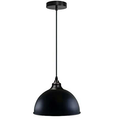 Ledsone Vintage  Black Inner Gold Pendant Light With E27 Base 1M Industrial Ceiling Lamp Ideal For Dining Rooms Bars - image 1