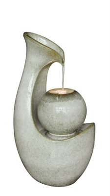 Outdoor Living UK Malaga Ceramic Contemporary Water Feature Without Cover
