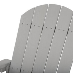 Beliani Garden Rocking Chair Adirondack Light Grey - thumbnail 6