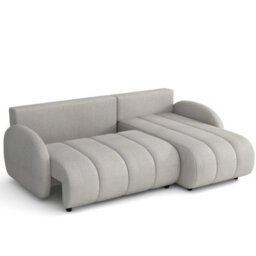 Universal Corner Sofa Zara L 2R+Lc With Sleeping Function And Storage White - thumbnail 5