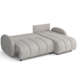 Universal Corner Sofa Zara L 2R+Lc With Sleeping Function And Storage White - thumbnail 4