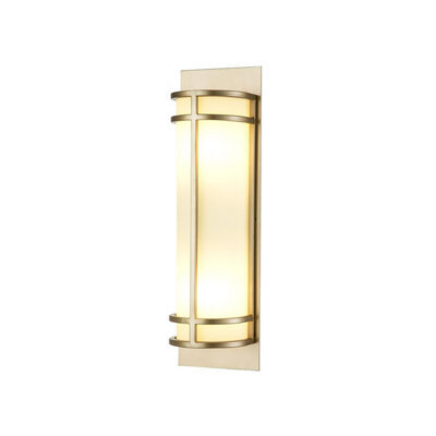 Luminosa Lighting Luminosa Fusion 2 Light Flush Wall Lamp, Painted Natural Brass - image 1