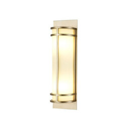 Luminosa Lighting Elstead Fusion 2 Light Flush Wall Lamp, Painted Natural Brass