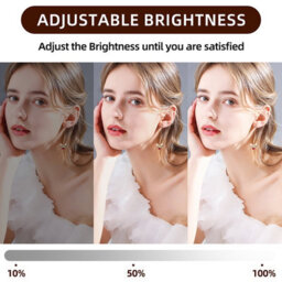 Matteo Ergonomic Hollywood Vanity Mirror 15-Dimmable Bulbs Touch Control Tabletop Usb Charging 58X46Cm Mt005846Bu-Ad - thumbnail 2