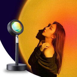 Led Rainbow Sunset Projection Lamp Night Light Bedroom Party Atmosphere Light - thumbnail 5