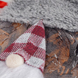 Mini Gonk Christmas Stocking With Santa Design 16X19Cm - thumbnail 4