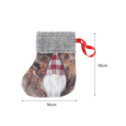 Mini Gonk Christmas Stocking With Santa Design 16X19Cm - thumbnail 2