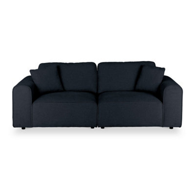 Hugo Deep Blue 3 Seater Sofa - Fully Assembled By Roseland Furniture - image 1