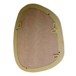 Agenzia 14 Modern Small Gold Pebble Metal Wall Mirror 28 X 36Cm - thumbnail 9