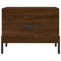 Berkfield Coffee Table Brown Oak 50X50X40 Cm Engineered Wood - thumbnail 5
