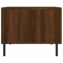 Berkfield Coffee Table Brown Oak 50X50X40 Cm Engineered Wood - thumbnail 7