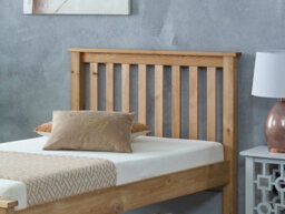 Amani 4'0 Small Double, Dorset Bed Frame, Solid Brazilian Pine Wood, Waxed - thumbnail 6