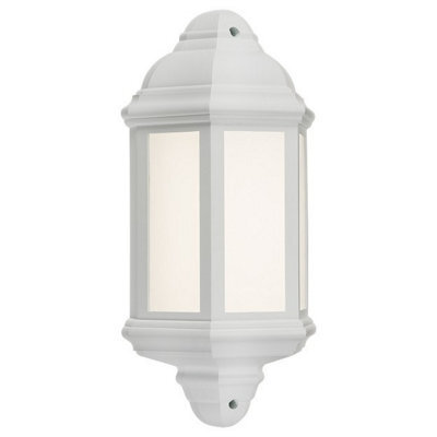 Luminosa Lighting Luminosa Led Half Wall Lantern - White, 230V, Ip54
