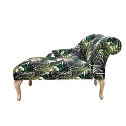 Minster Palm Leaf Mini Chaise Longue Sofa - L57 X W120 X H46 Cm - thumbnail 1