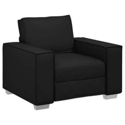 Vidaxl Sofa Chair Black 99 X 78 X 84 Cm Artificial Leather - thumbnail 2