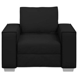 Vidaxl Sofa Chair Black 99 X 78 X 84 Cm Artificial Leather - thumbnail 5