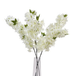Large  White  Full  Cherry  Blossom  Stem - thumbnail 5