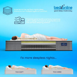 Bedz Online Bedzonline Cool-Touch Hybrid Memory Foam & Spring Mattress, 20Cm Thick, 2Ft6 Small Single (75X190Cm) - thumbnail 6