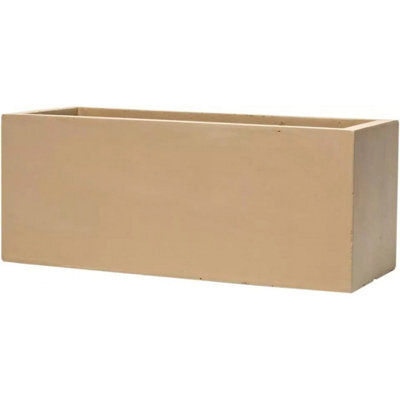 Primrose Fibrecotta Sand Rectangular Trough Planter 80Cm - image 1
