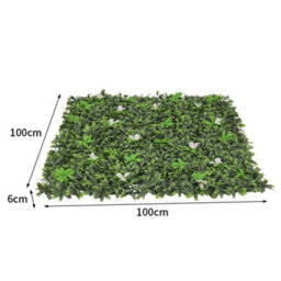 Living And Home Green Artificial Plant Wall Greenery Panel Decorative Foliage Hedge Privacy Fence Screen 100Cm (W) X 100Cm (D) - thumbnail 5