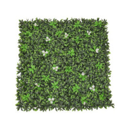 Living And Home Green Artificial Plant Wall Greenery Panel Decorative Foliage Hedge Privacy Fence Screen 100Cm (W) X 100Cm (D) - thumbnail 3