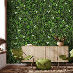 Living And Home Green Artificial Plant Wall Greenery Panel Decorative Foliage Hedge Privacy Fence Screen 100Cm (W) X 100Cm (D) - thumbnail 2