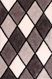Optical 3D Grey Modern Shaggy Geometric Sparkle Rug For Dining Room Bedroom & Living Room-80Cm X 150Cm - thumbnail 7
