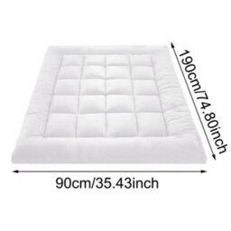 S Size Single Mattress Topper 10Cm Deep - Hotel Quality, Thick & Hypoallergenic - thumbnail 2