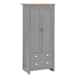 Timber Art Design Lisbon 2 Door Double Wardrobe 2 Drawers - thumbnail 3