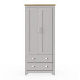 Timber Art Design Lisbon 2 Door Double Wardrobe 2 Drawers - thumbnail 2