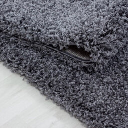 Uetian Dark Grey Medium 120X170Cm Shaggy Rug 5Cm Thick Pile For Living Room Hallways Bedrooms - thumbnail 6