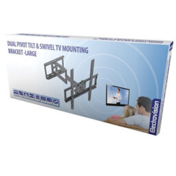 Kenable Dual Pivot Tilt And Swivel Tv Mounting Wall Bracket 26 To 55 Inch Tvs - thumbnail 2