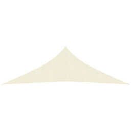 Berkfield Sunshade Sail 160 G/m2 Cream 3X3X4.2 M Hdpe - thumbnail 2