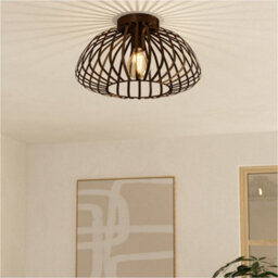 Loops 2 Pack Stylish Modern Bronze Semi-Flush Ceiling Light For Indoor Spaces - thumbnail 4
