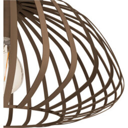 Loops 2 Pack Stylish Modern Bronze Semi-Flush Ceiling Light For Indoor Spaces - thumbnail 5
