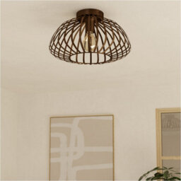 Loops 2 Pack Stylish Modern Bronze Semi-Flush Ceiling Light For Indoor Spaces - thumbnail 3