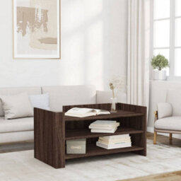 Berkfield Coffee Table Brown Oak 100X50X50 Cm Engineered Wood - thumbnail 1