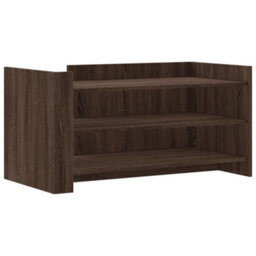 Berkfield Coffee Table Brown Oak 100X50X50 Cm Engineered Wood - thumbnail 2