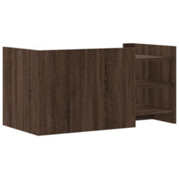 Berkfield Coffee Table Brown Oak 100X50X50 Cm Engineered Wood - thumbnail 6