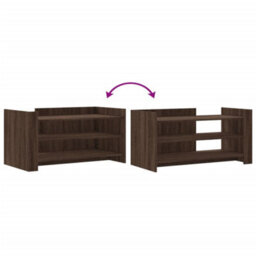 Berkfield Coffee Table Brown Oak 100X50X50 Cm Engineered Wood - thumbnail 7
