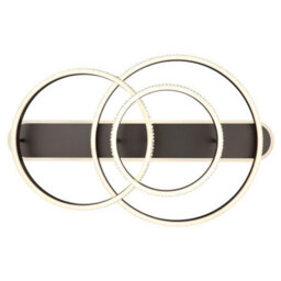 Luminosa Lighting Luminosa Grouni Integrated Led Semi Flush Ceiling Light Titanium Color Brushed 3X Led Dimmable 2700-6000K Remote Control - thumbnail 4