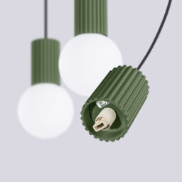 Sollux Lighting Halo Aluminum/glass Olive Green 3 Lights Modern Pendant Lamps - thumbnail 7