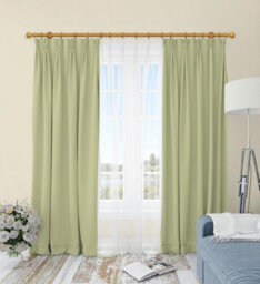 Lister Cartwright 28 mm Eyelet Wooden Curtain Pole Set Fixed Length  (Aged Oak Traditional Stopper, 300 Cm) - thumbnail 6
